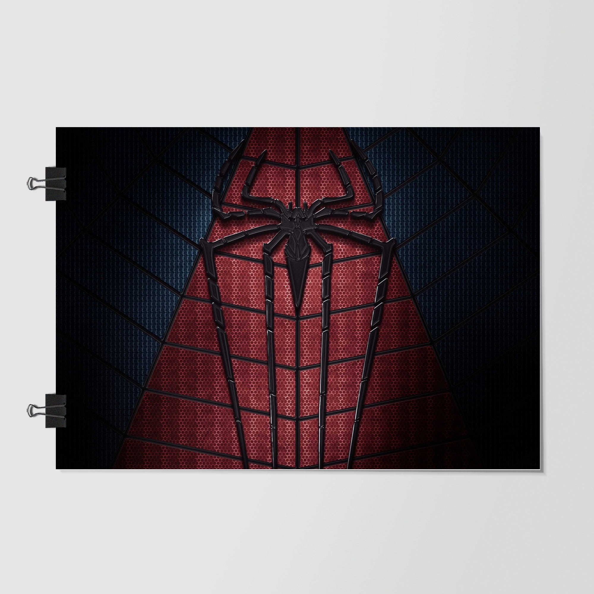 Spider Man Black Close Up Portrait by Decalz
