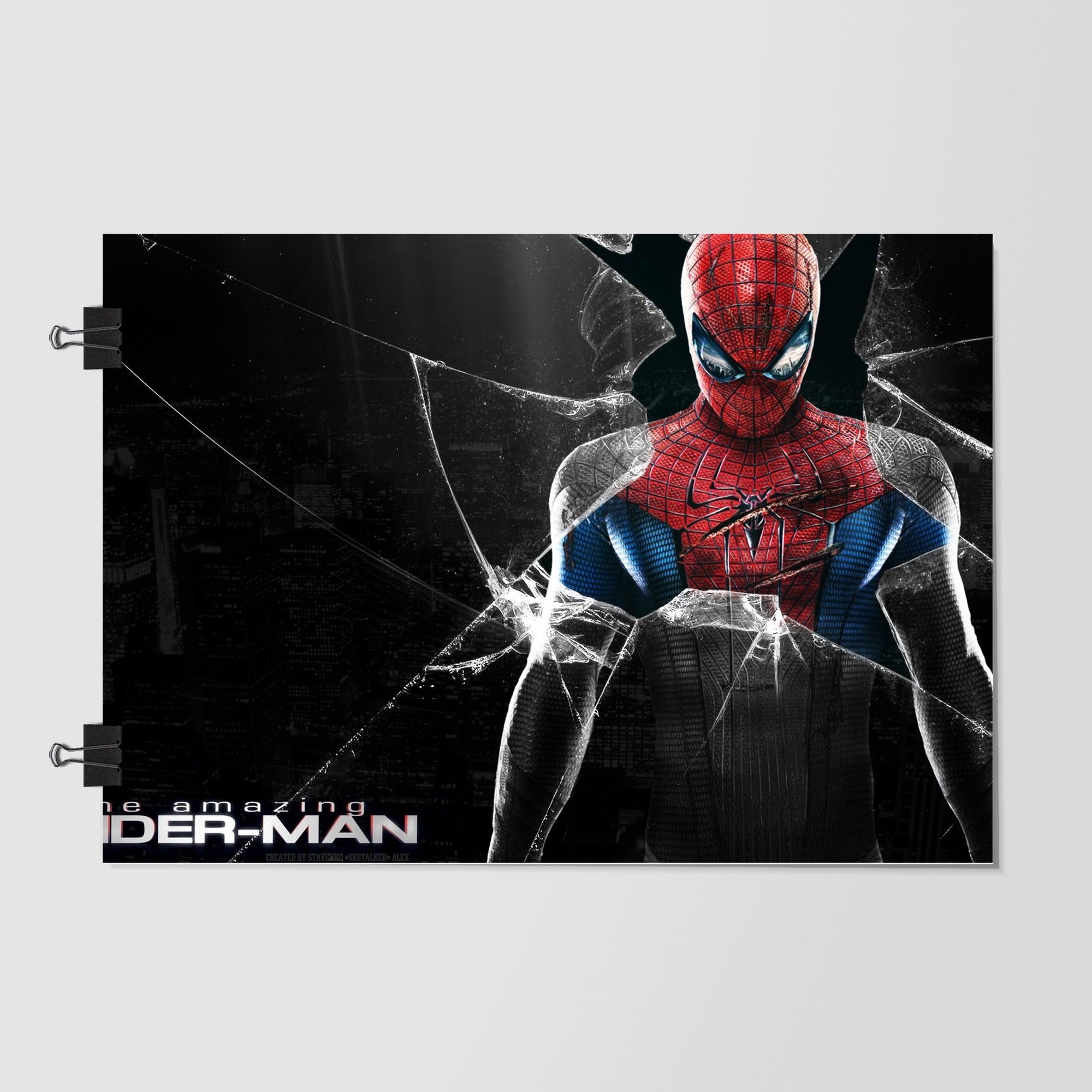 Spider Man Black Night Scene by Decalz