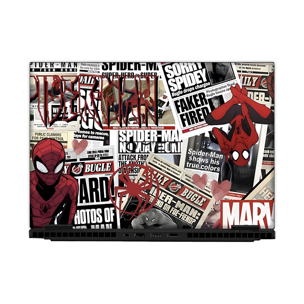 Spider Man Collage skin on Hp Omen Gaming 16-AM0241TX by Decalz