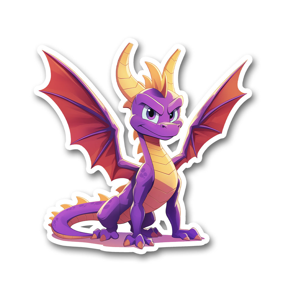Spyro Purple Dragon Cute Gaming Sticker