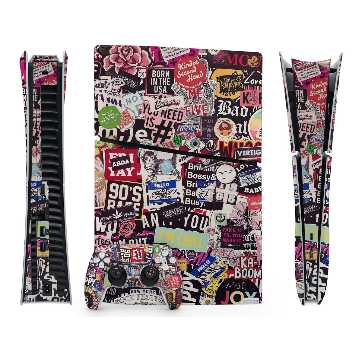 Sticker Doodle PlayStation 5 Slim Digital skin by Decalz