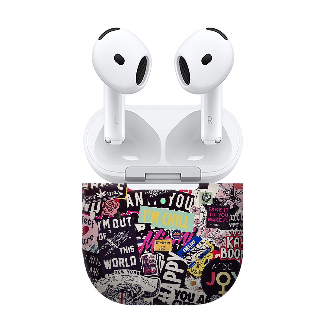 Airpods 4 Sticker Doodle Skins