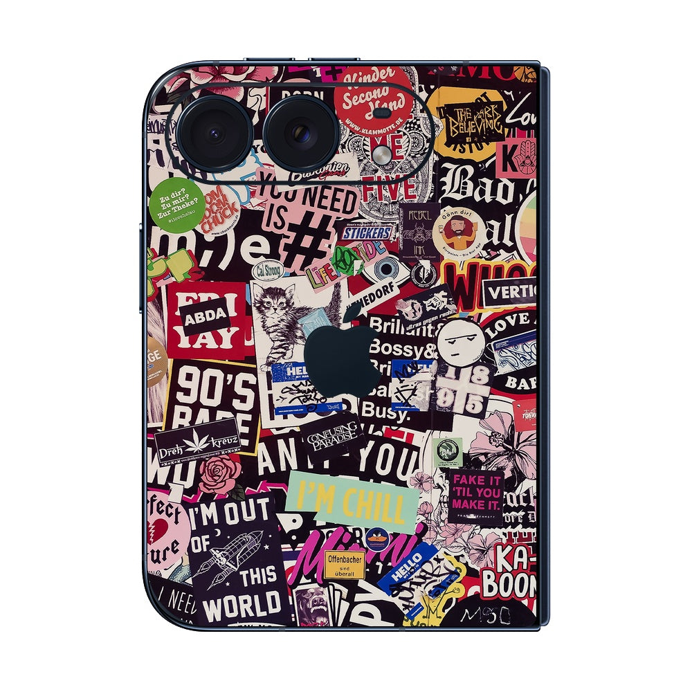 iPhone Duo Sticker Doodle skin