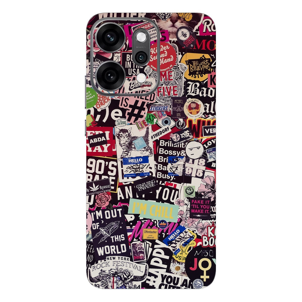 Sticker Doodle skin on Oppo Reno 14 Pro (5G) by Decalz