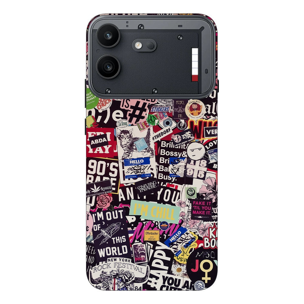 Sticker Doodle skin on Nothing Phone 4B by Decalz