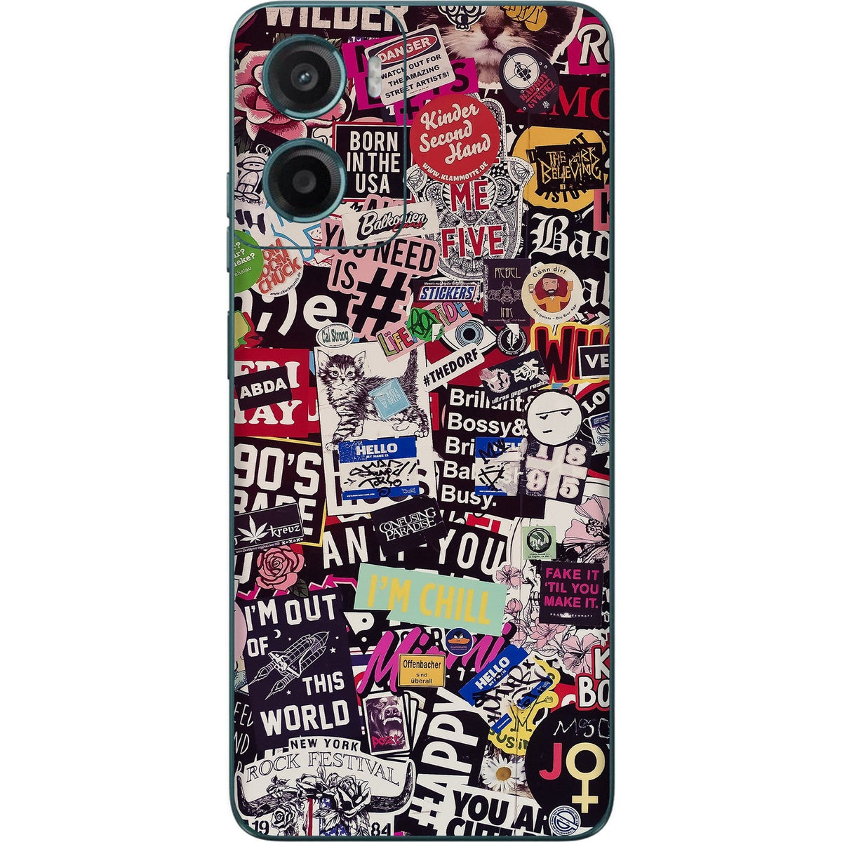 Sticker Doodle skin on Moto G05 by Decalz
