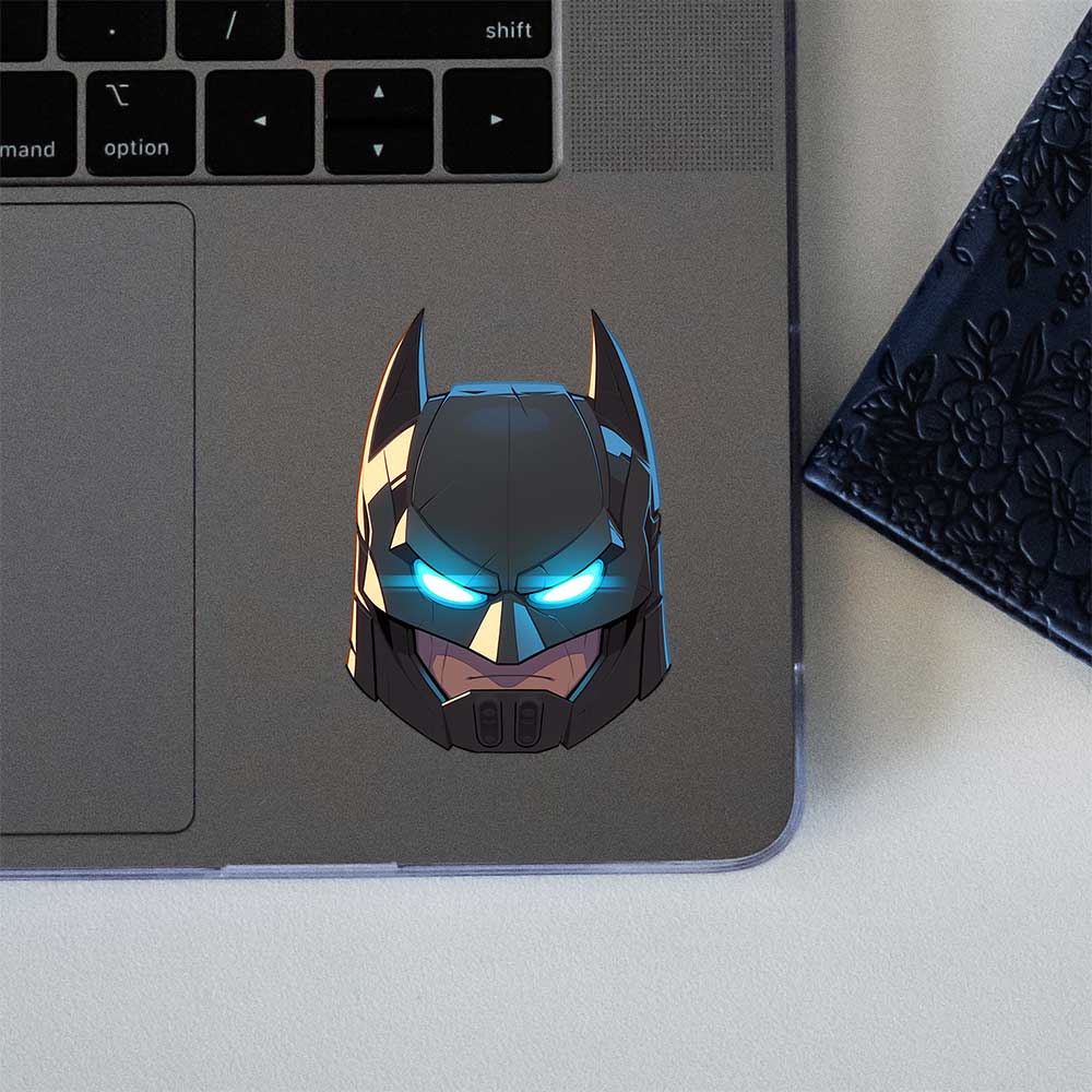 Stunning Batman Head Glowing Eyes Sticker
