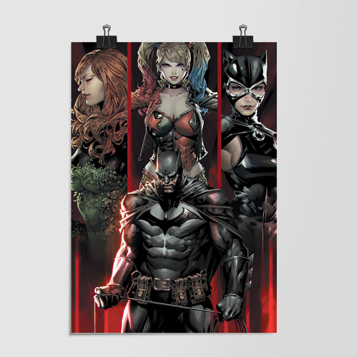 Superhero And Villain Black Dramatic Lighting by Decalz