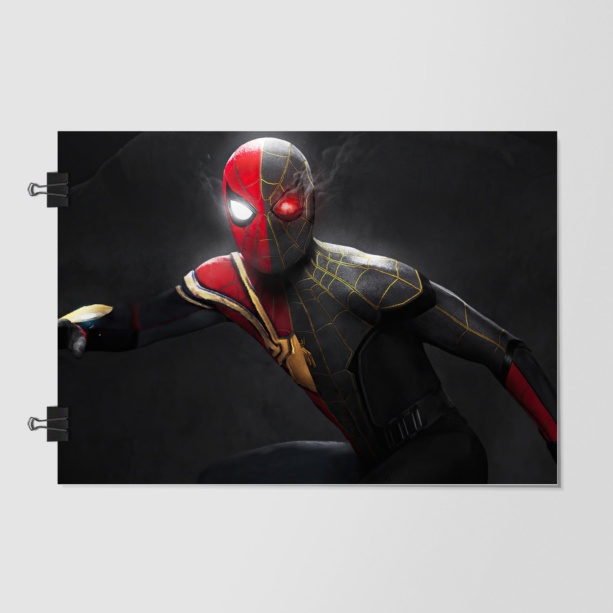 Superhero Black Close Up Portrait by Decalz