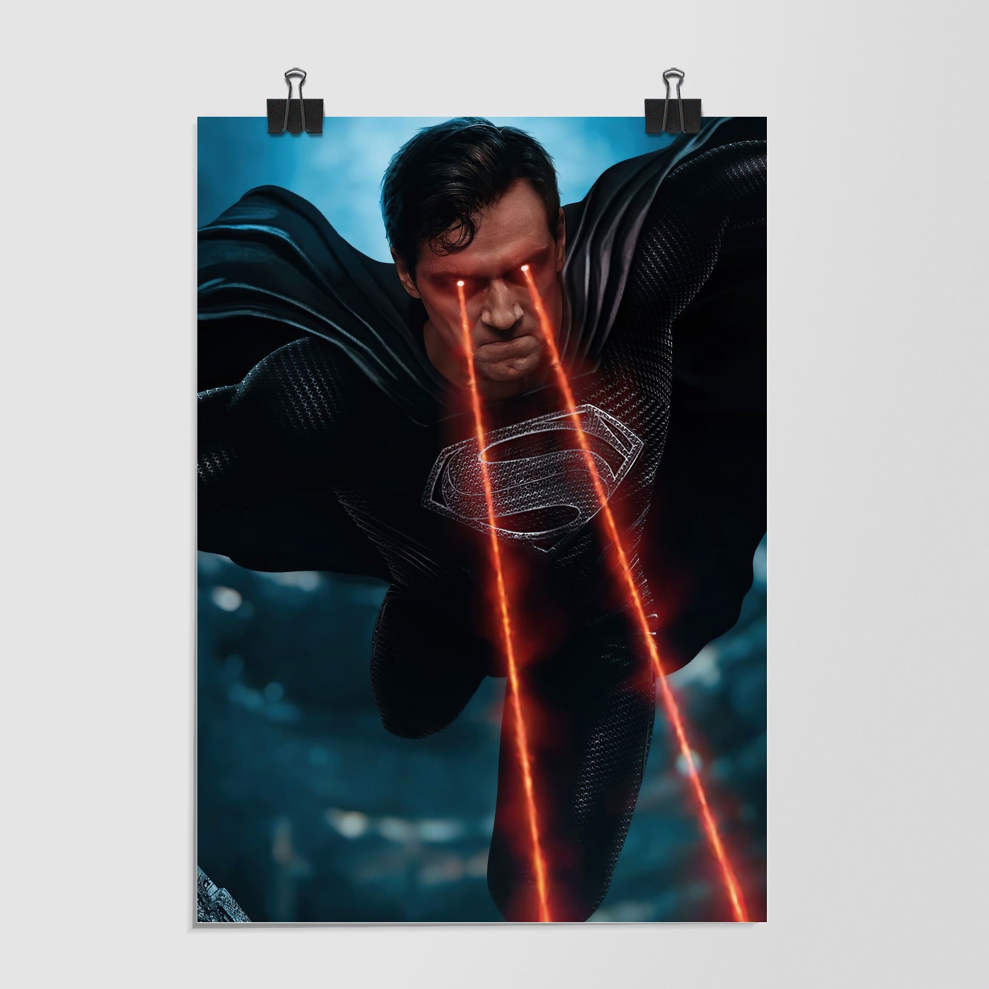 Superman Black Dynamic Angle by Decalz