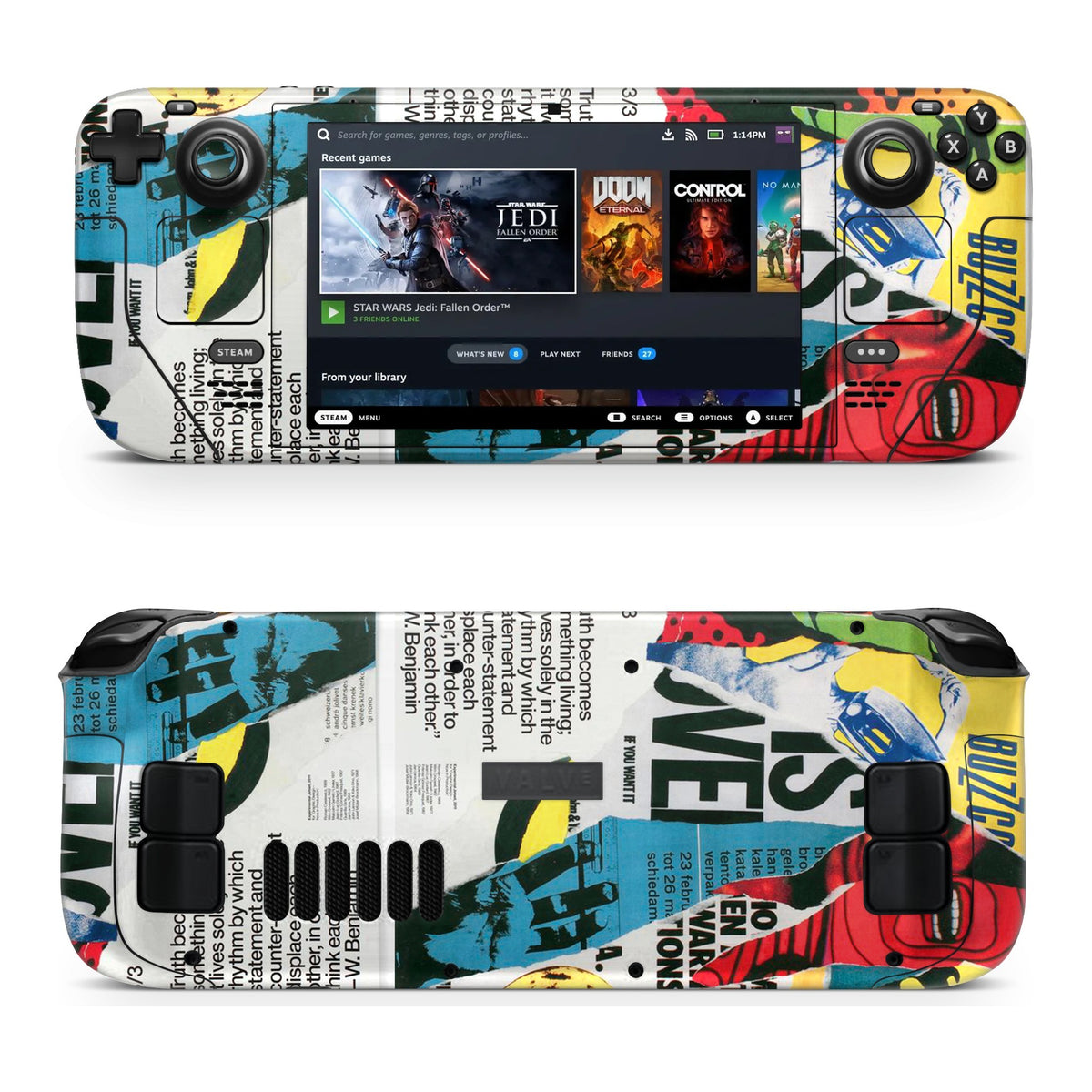TarredWord Steam Deck skin by Decalz