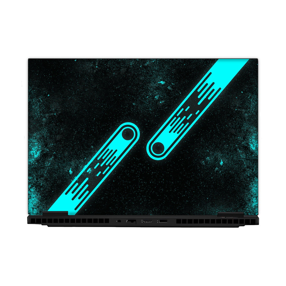 Teal Tech skin on Hp Omen Gaming 16-AM0241TX by Decalz