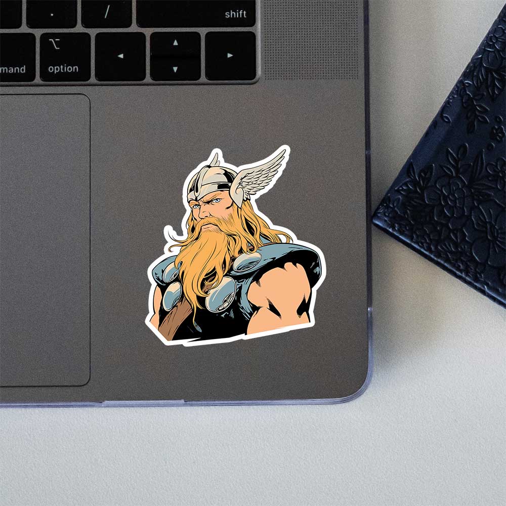 Thor Retro Comics Portrait Sticker