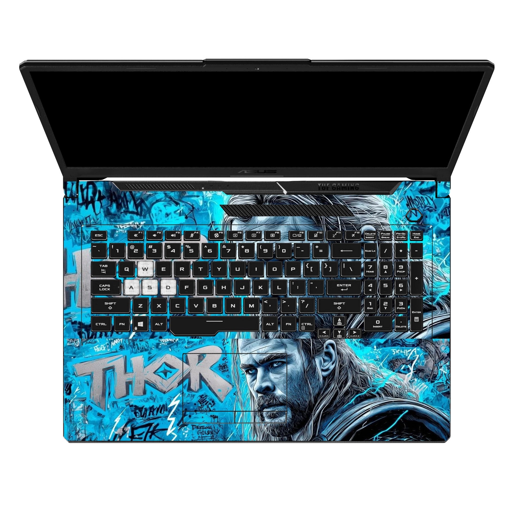 Thunder God Graffiti Title by Decalz
