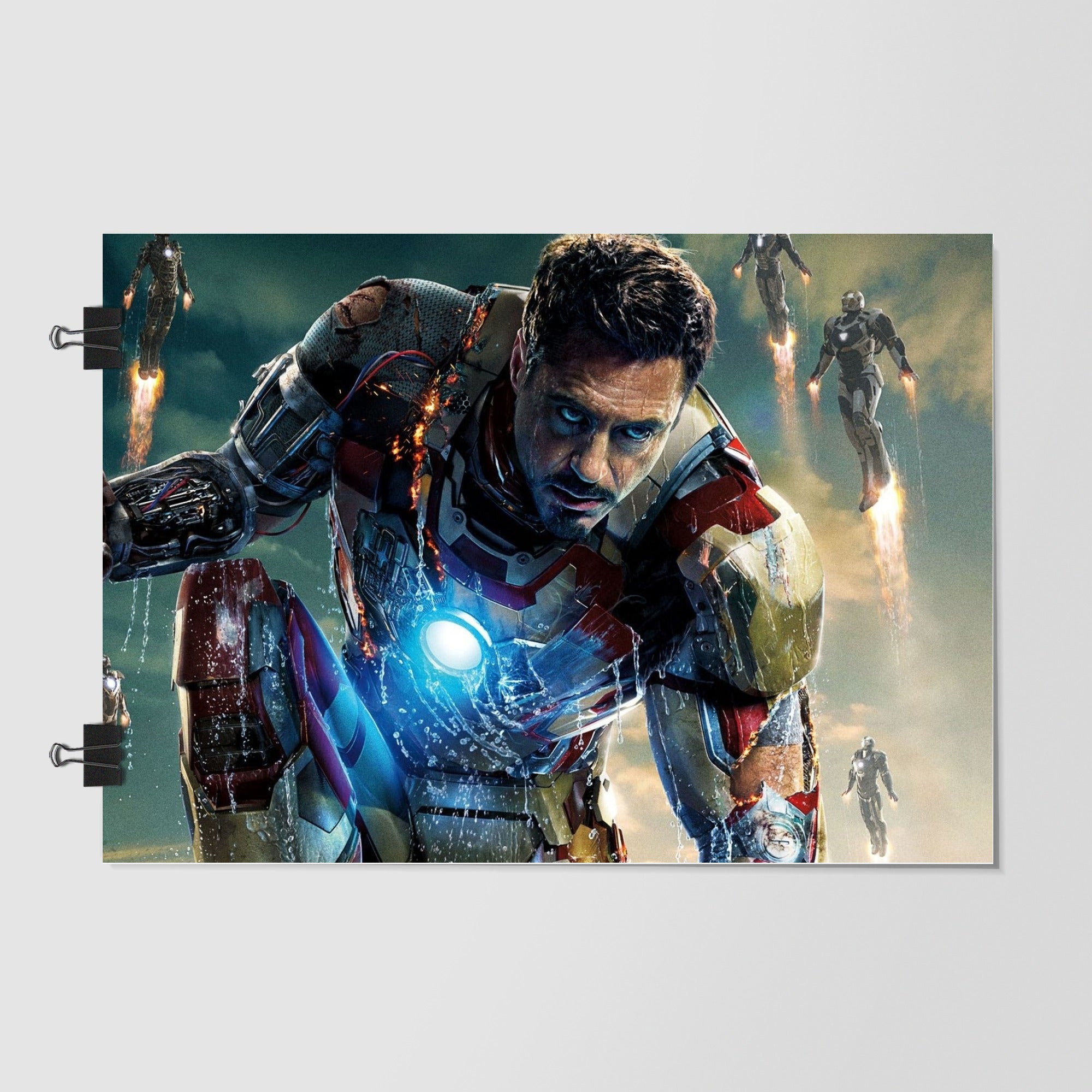 Tony Stark Iron Man Navy Dramatic Lighting by Decalz