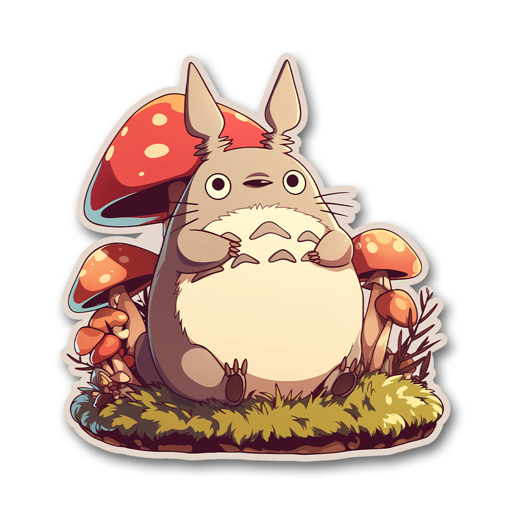 Totoro Mushroom Spirit Sticker