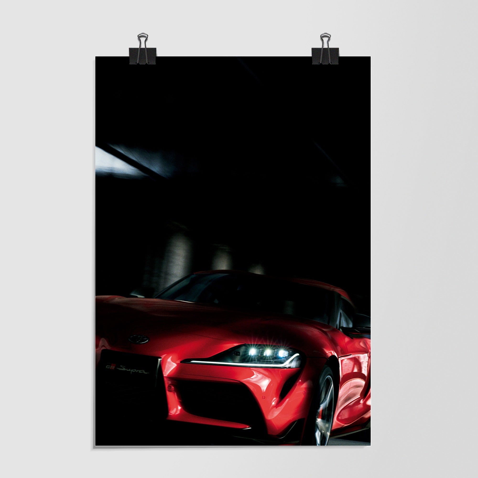 Toyota Gr Supra Black Dramatic Lighting by Decalz