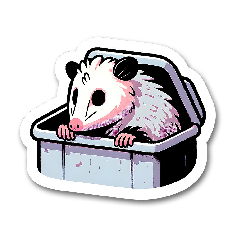 Trash Possum Dumpster Gremlin Sticker