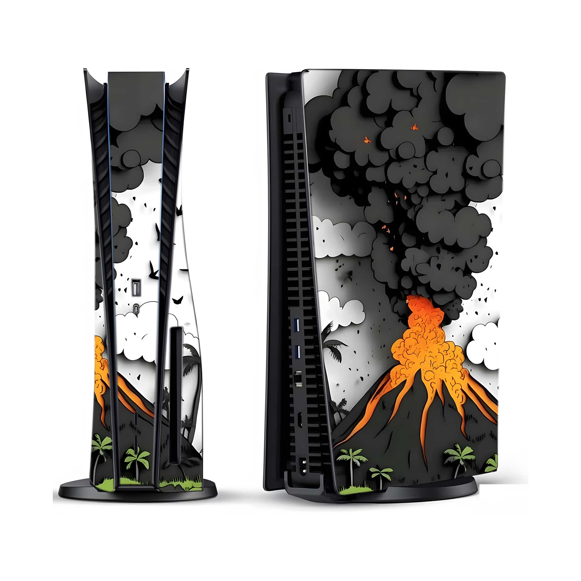 Tropical Eruption PlayStation 5 Fat Skins & Wraps