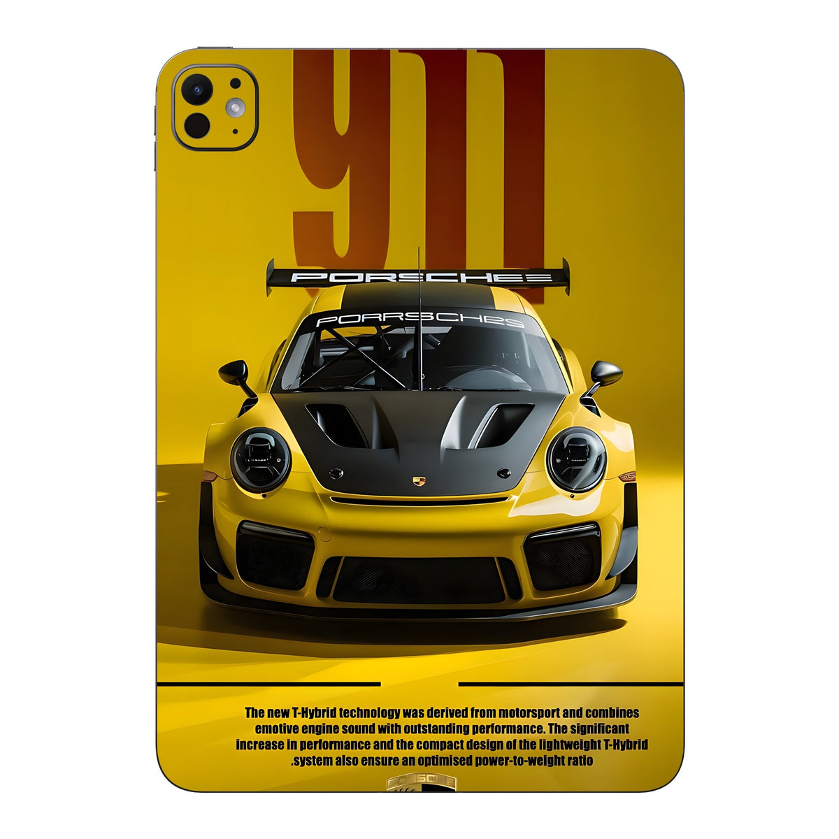 Turbo Yellow skin on iPad Pro 11-inch M5 by Decalz