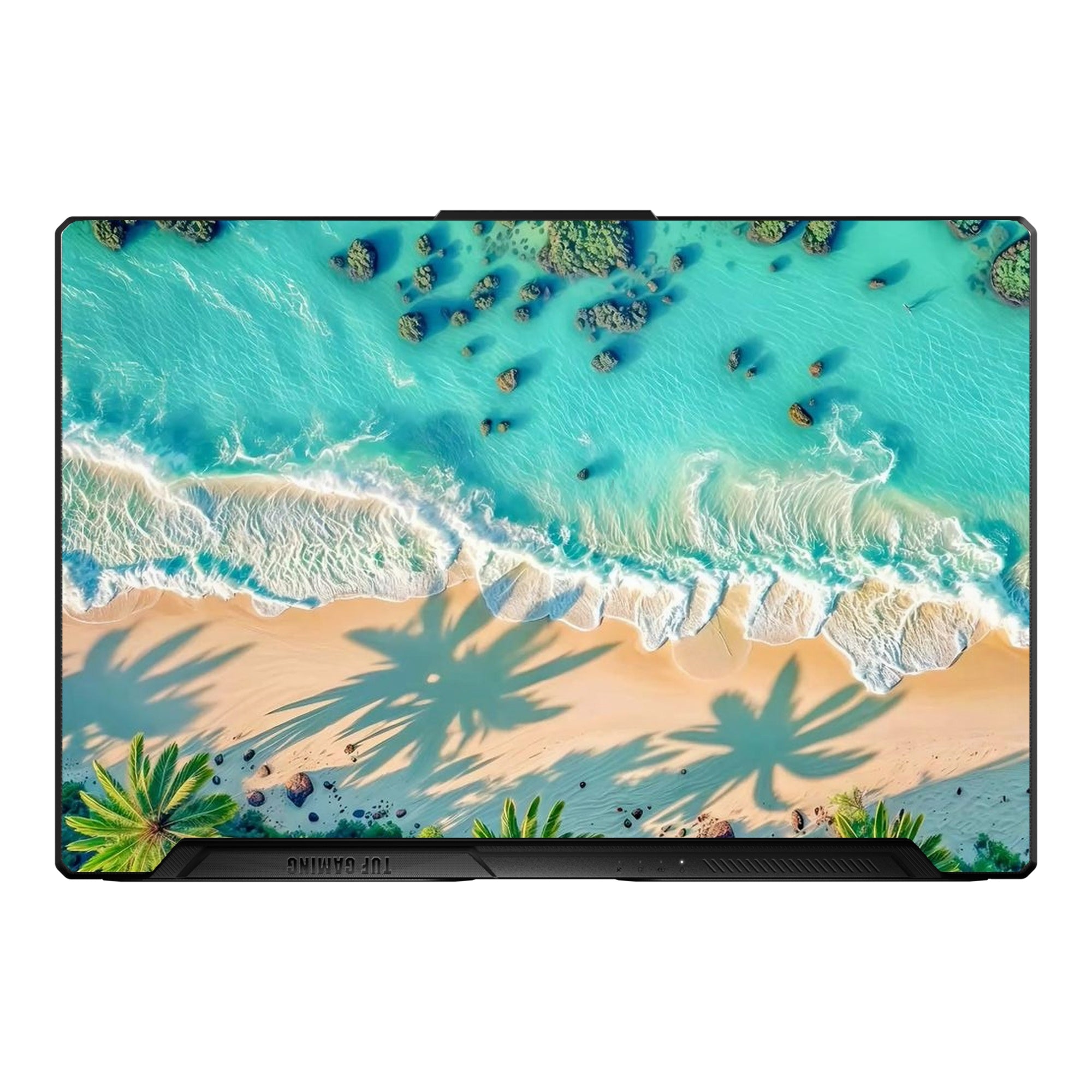 Turquoise Tropical Shoreline by Decalz