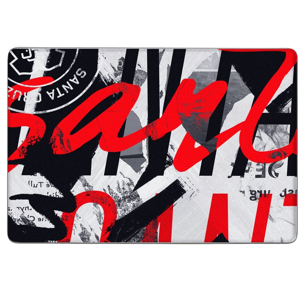 Urban Red and Black skin on Hp Notebook 15s-DU0072TX by Decalz