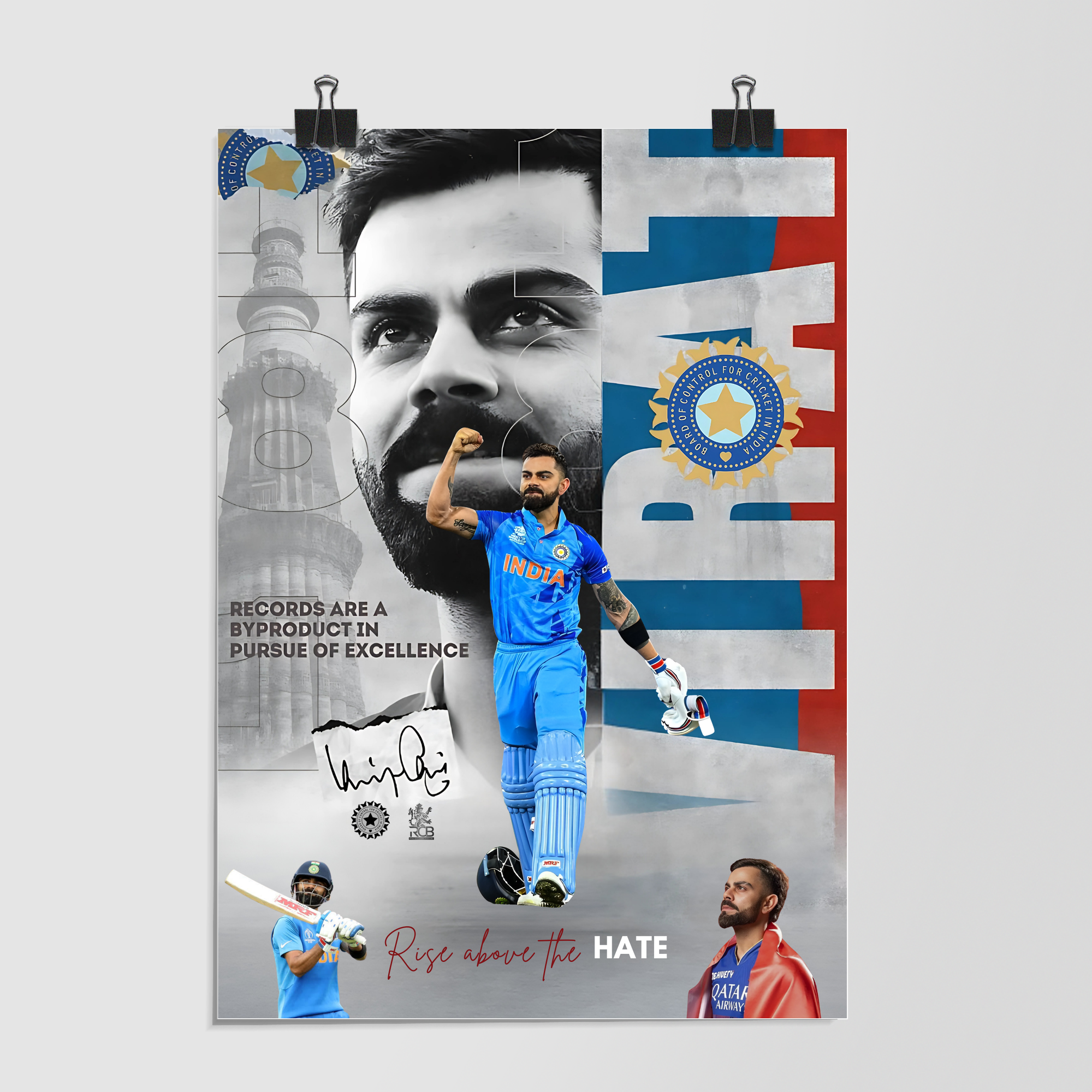 Virat Kohli Excellence Quote by Decalz