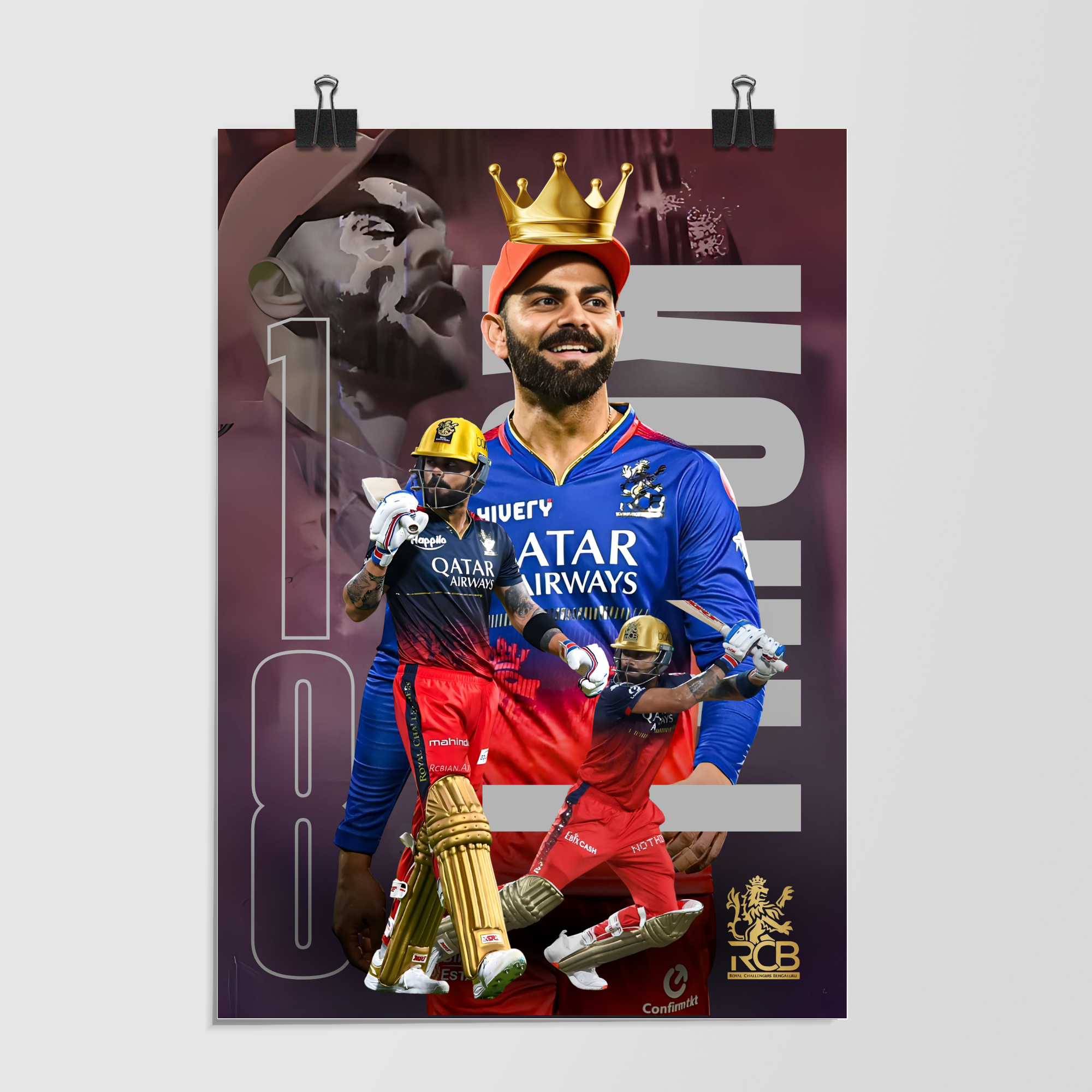 Virat Kohli Gray by Decalz