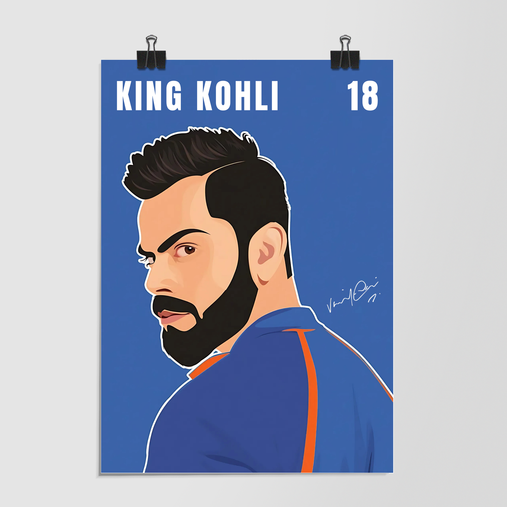 Virat Kohli King 18 Years by Decalz