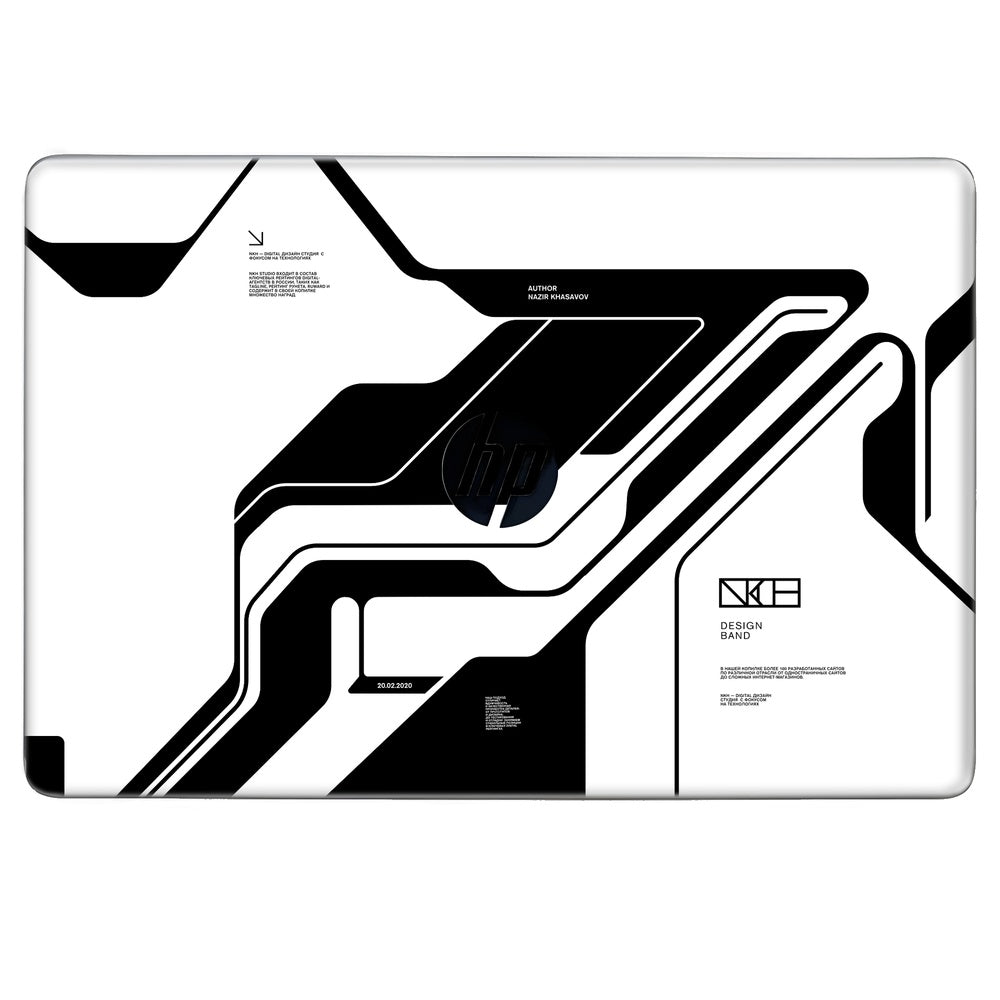 White Cyberpunk skin on Hp Elitebook 820 G3 by Decalz