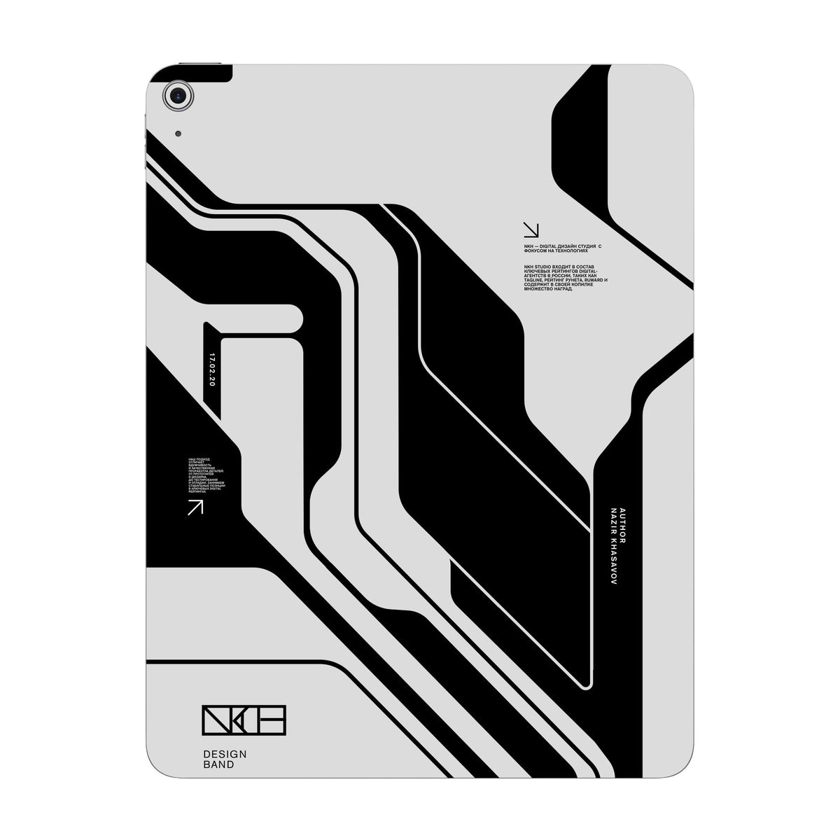 White Cyberpunk skin on iPad Air 13-inch M3 2025 by Decalz
