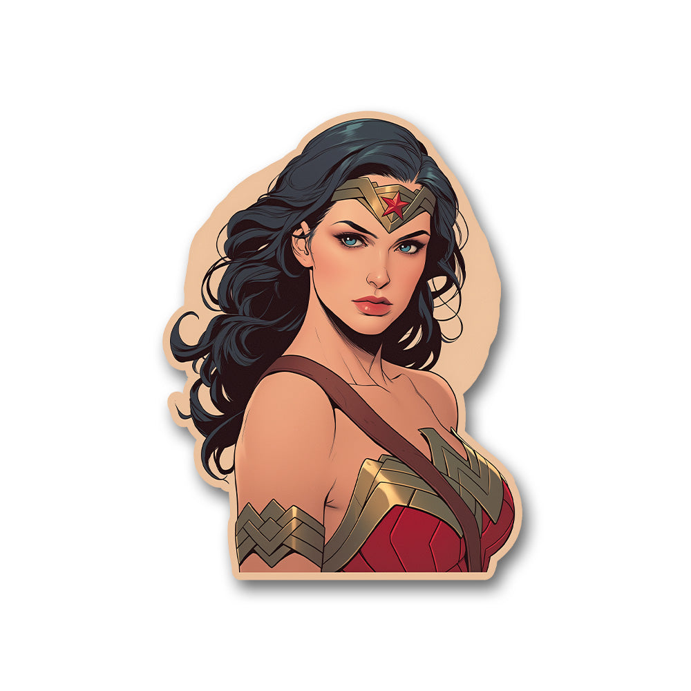 Wonder Woman Retro Comix Sticker