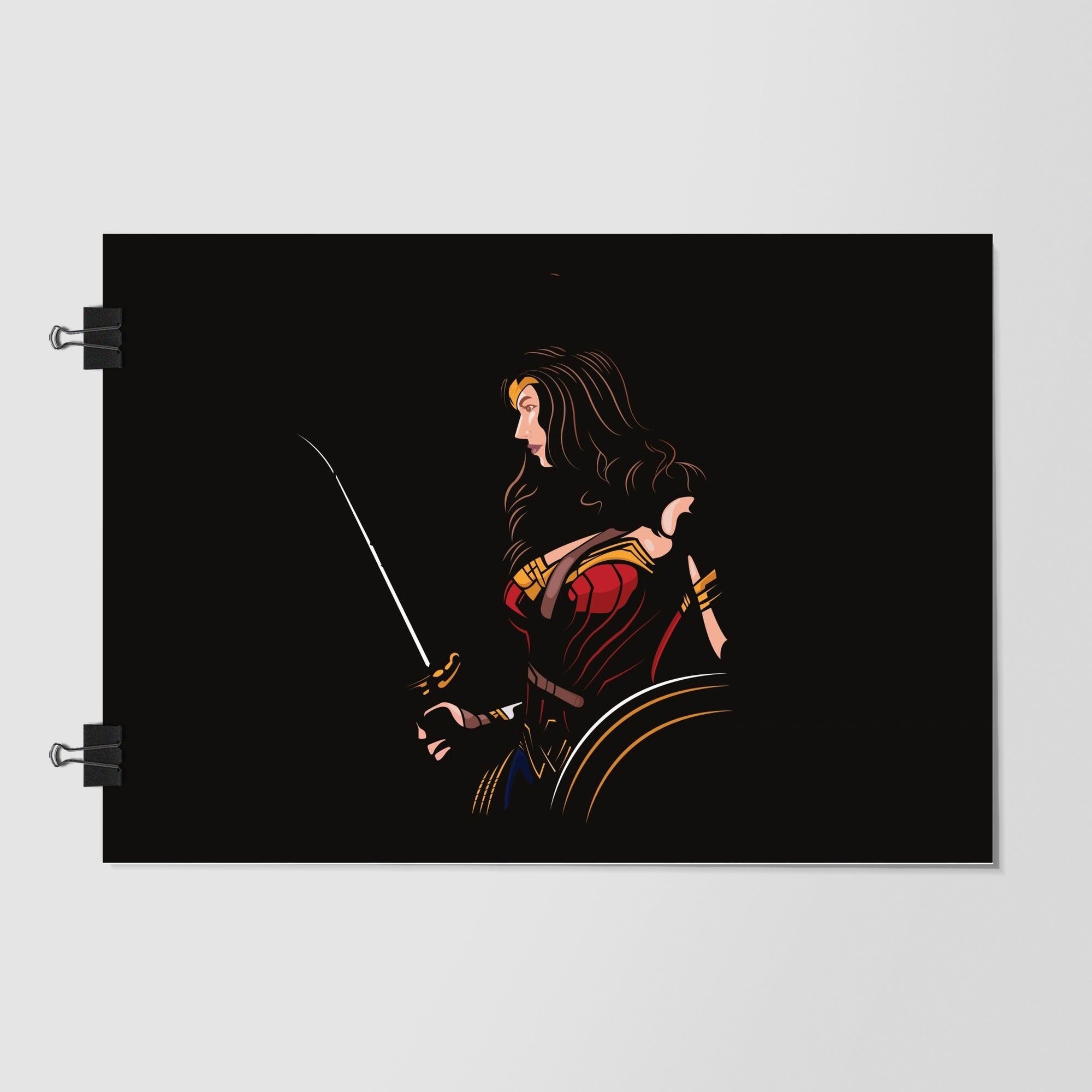Wonder Woman Black Night Scene by Decalz