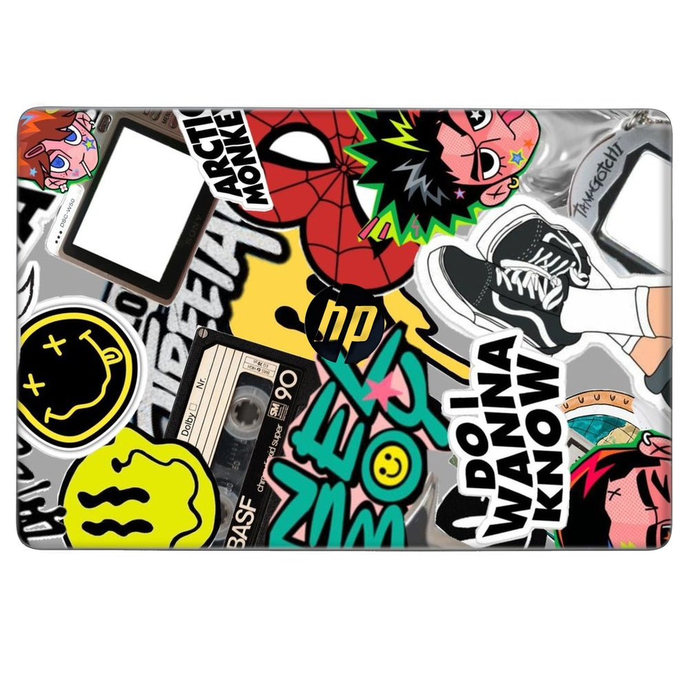 Y2K Nostalgia skin on Hp Notebook 15s-DU0072TX by Decalz