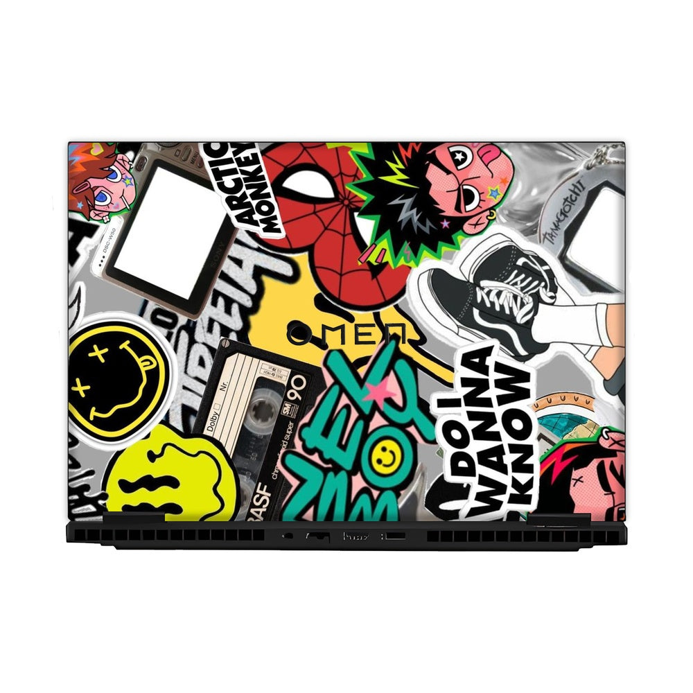 Y2K Nostalgia skin on Hp Omen Gaming 16-AM0241TX by Decalz