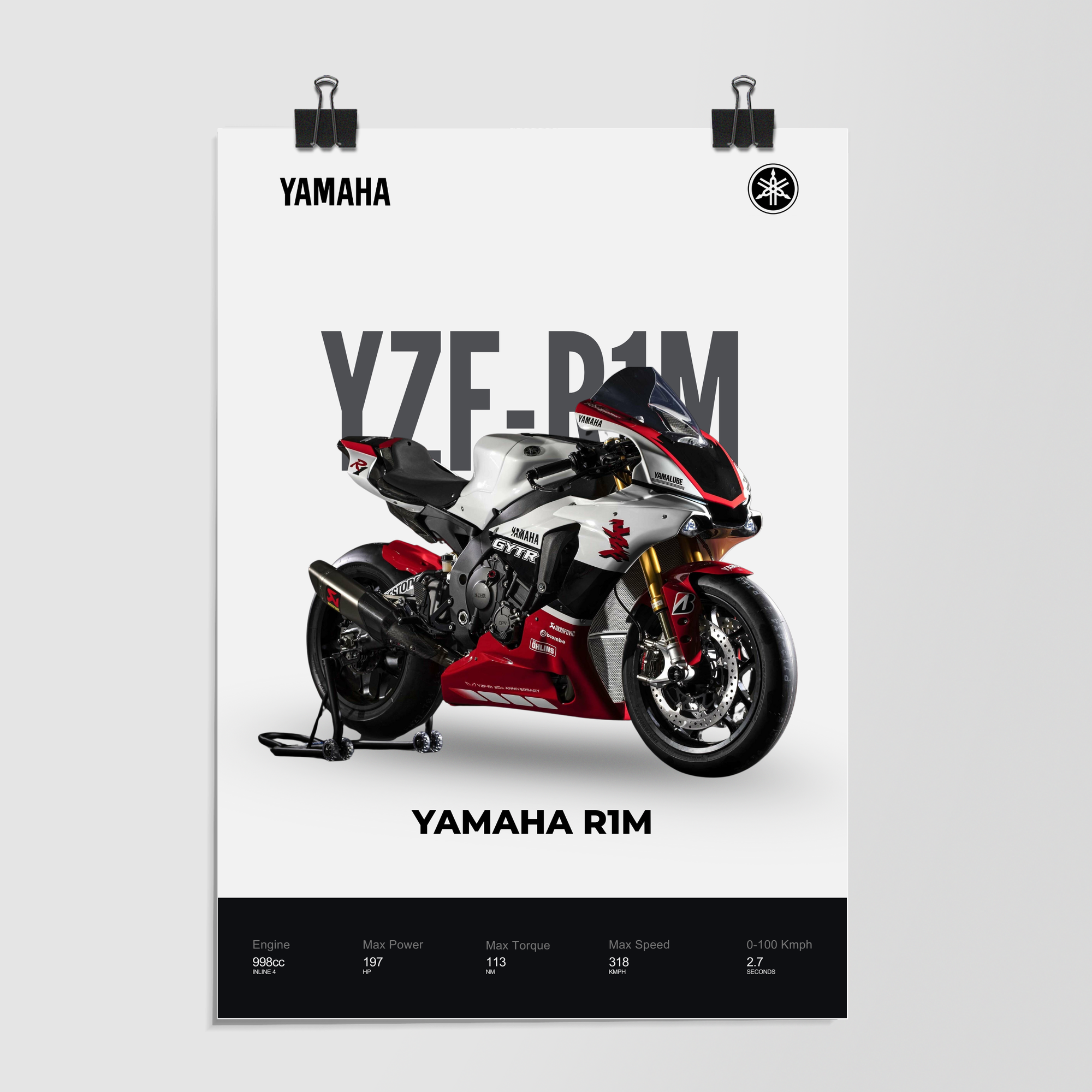 Yamaha Yzf R1 Crossplane Superbike by Decalz