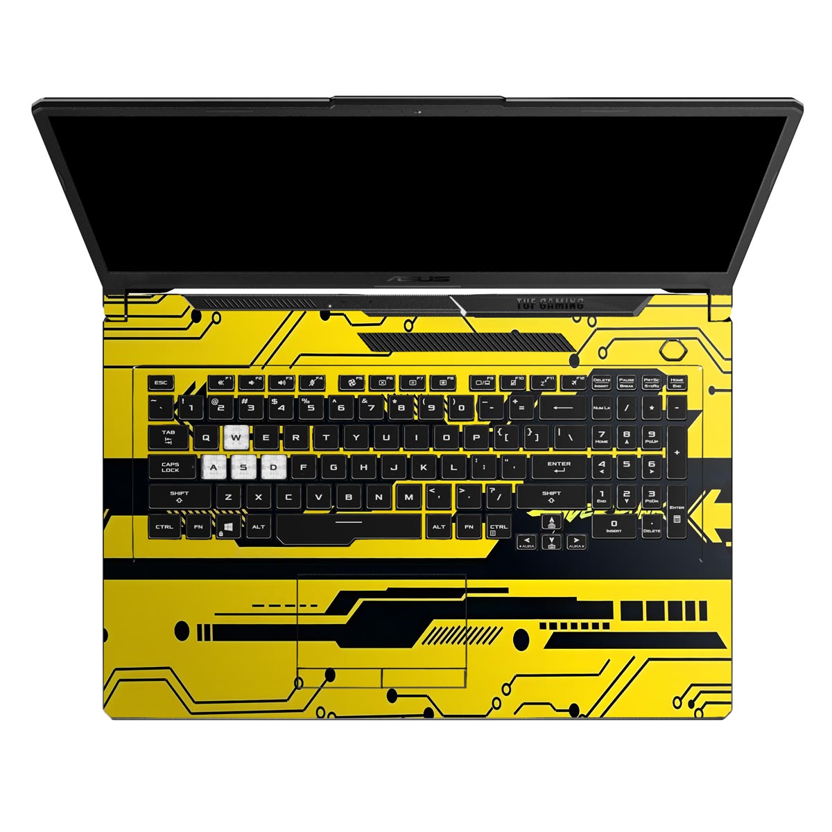 Yellow Circuit - Laptop Skins