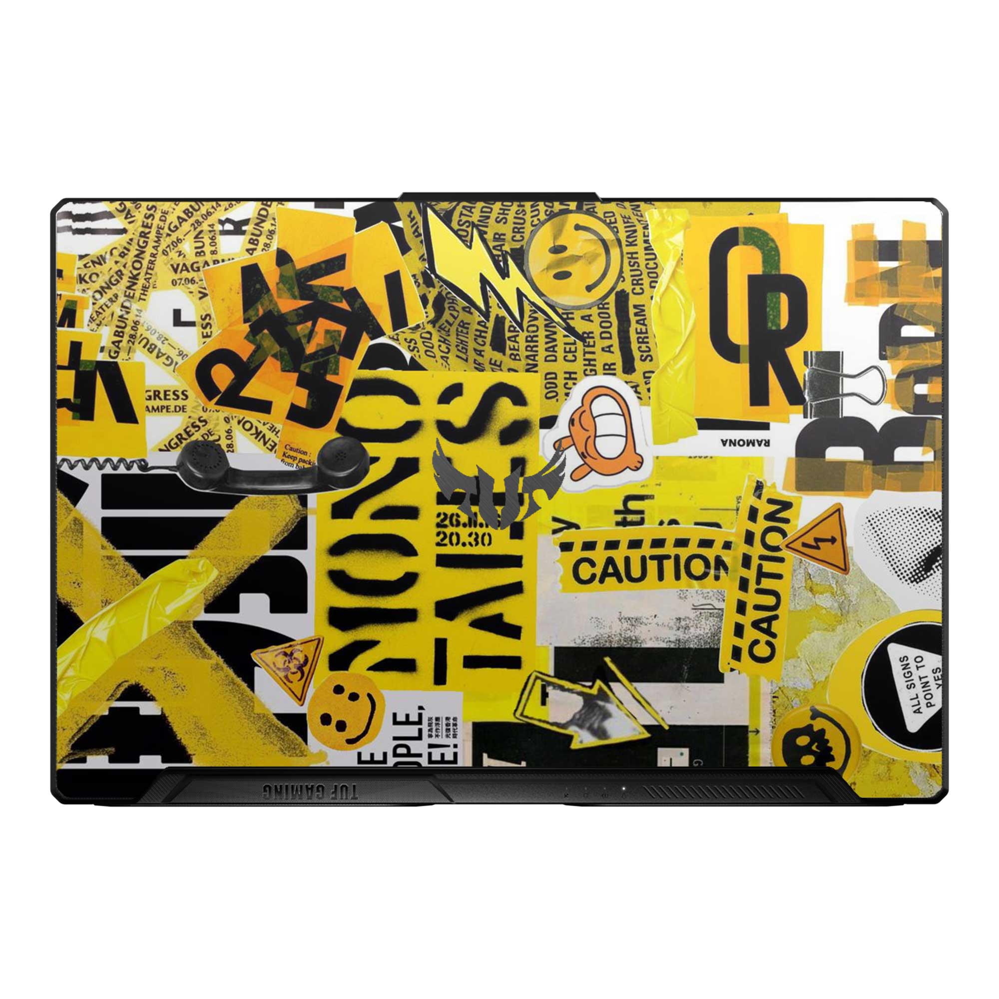Yellow Alert - Laptop Skins & Wraps