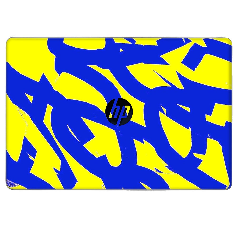 Yellow Abstract Flow skin on Hp Elitebook 725 G3 by Decalz