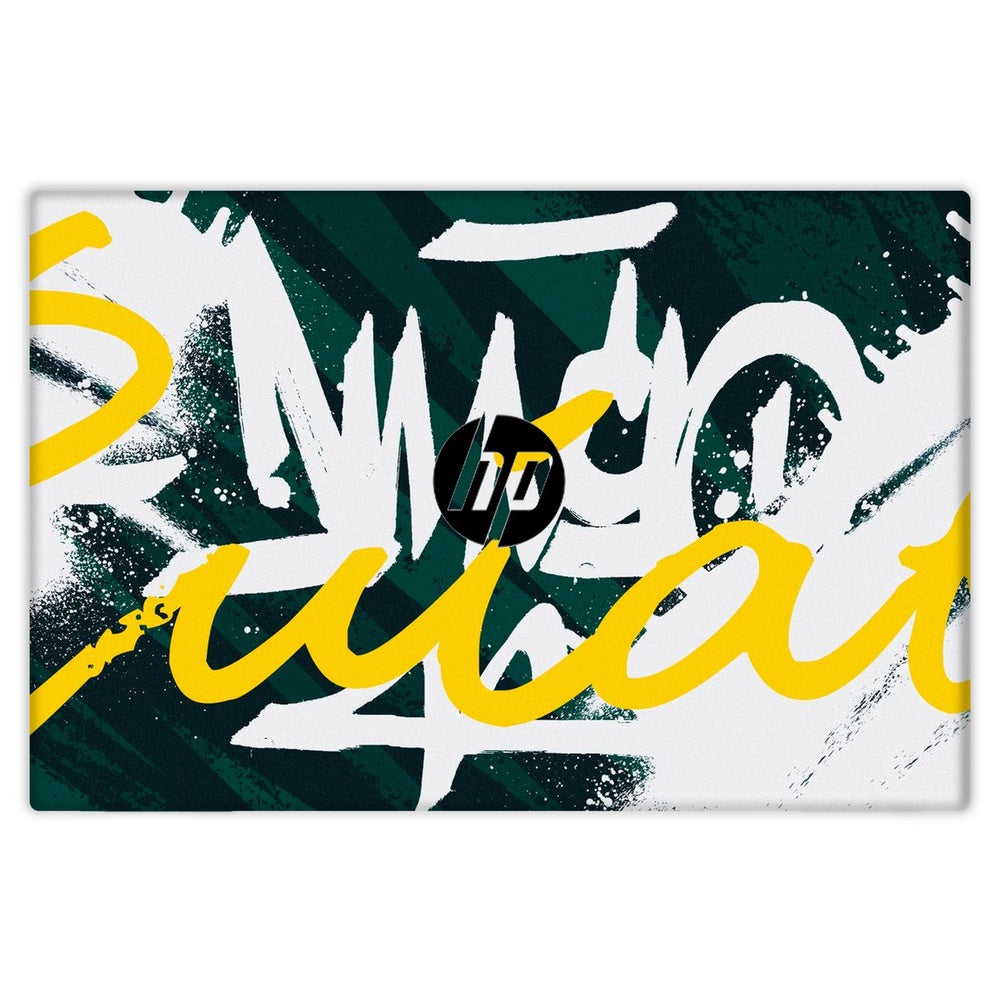 Yellow Brush Strokes skin on Hp ProBook 440 G7 by Decalz