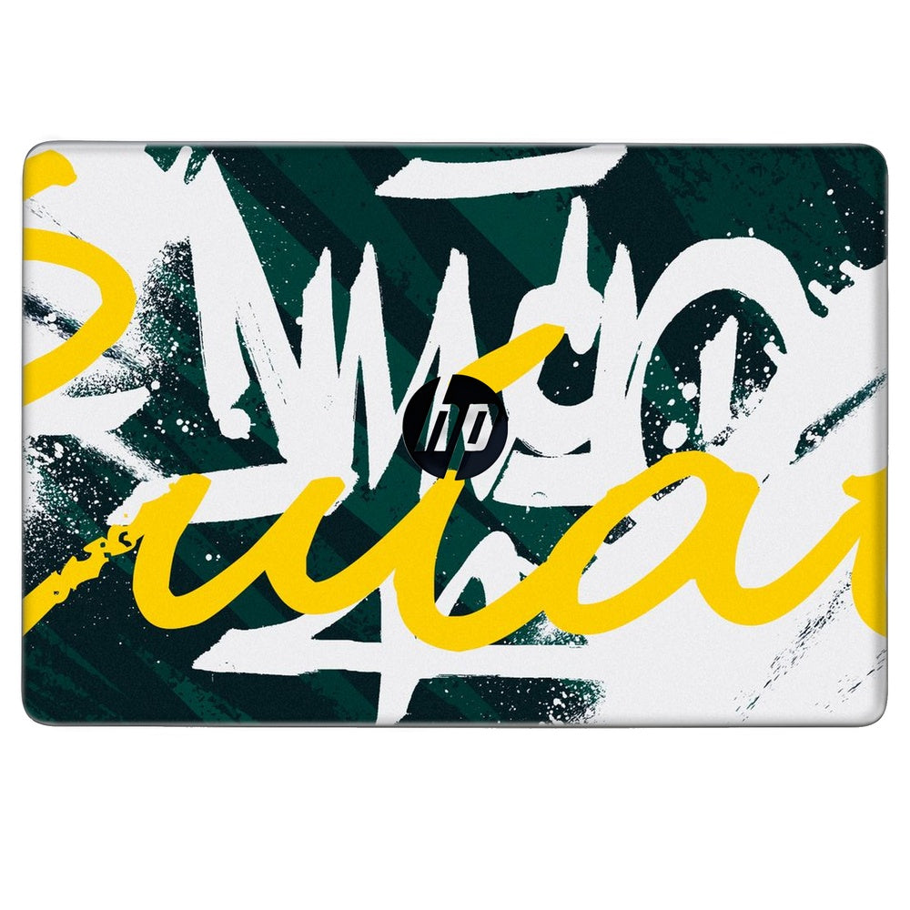 Yellow Brush Strokes skin on Hp Elitebook 820 G3 by Decalz