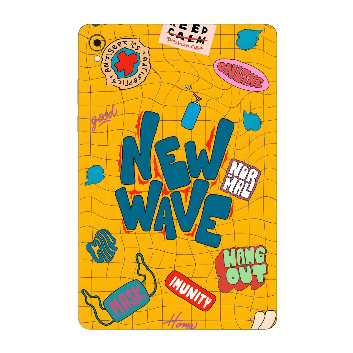 Yellow Warp skin on Samsung Galaxy Tab S11 by Decalz