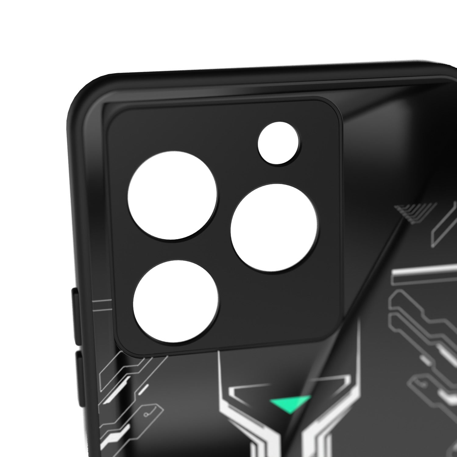 Yo Yonic printed metal phone case - camera close-up