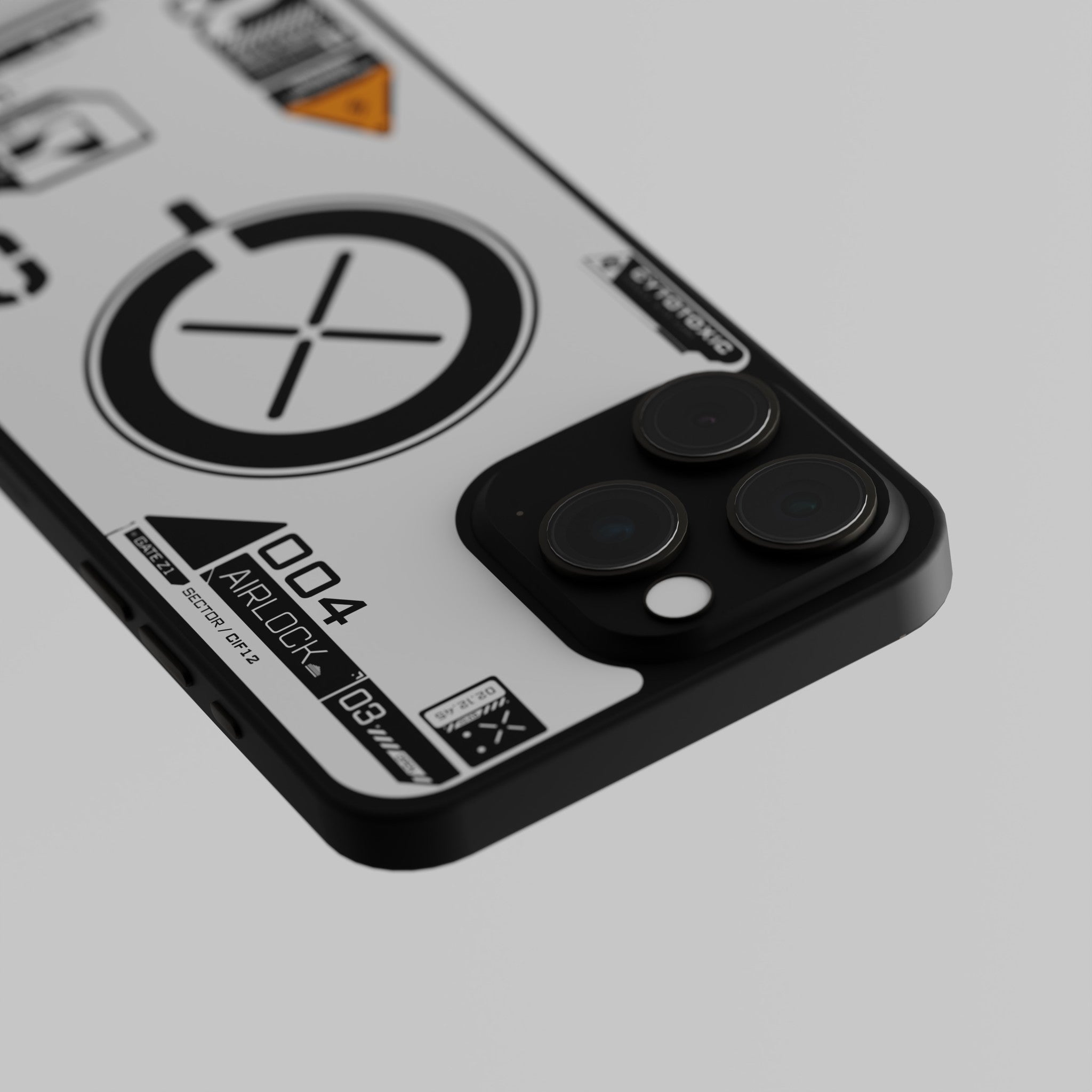 Airlock C-803 mobile skin by Decalz - matte surface detail