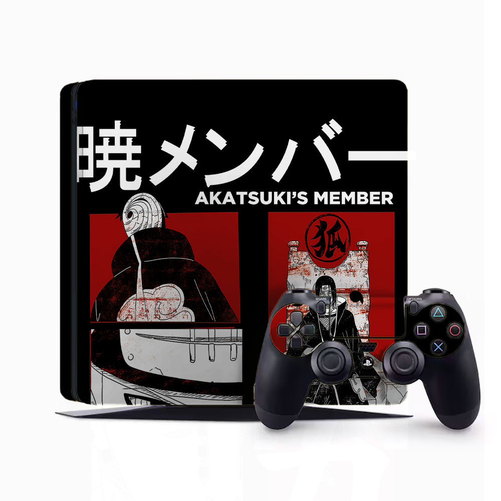 Akatsuki Member PlayStation 4 Slim Skins & Wraps