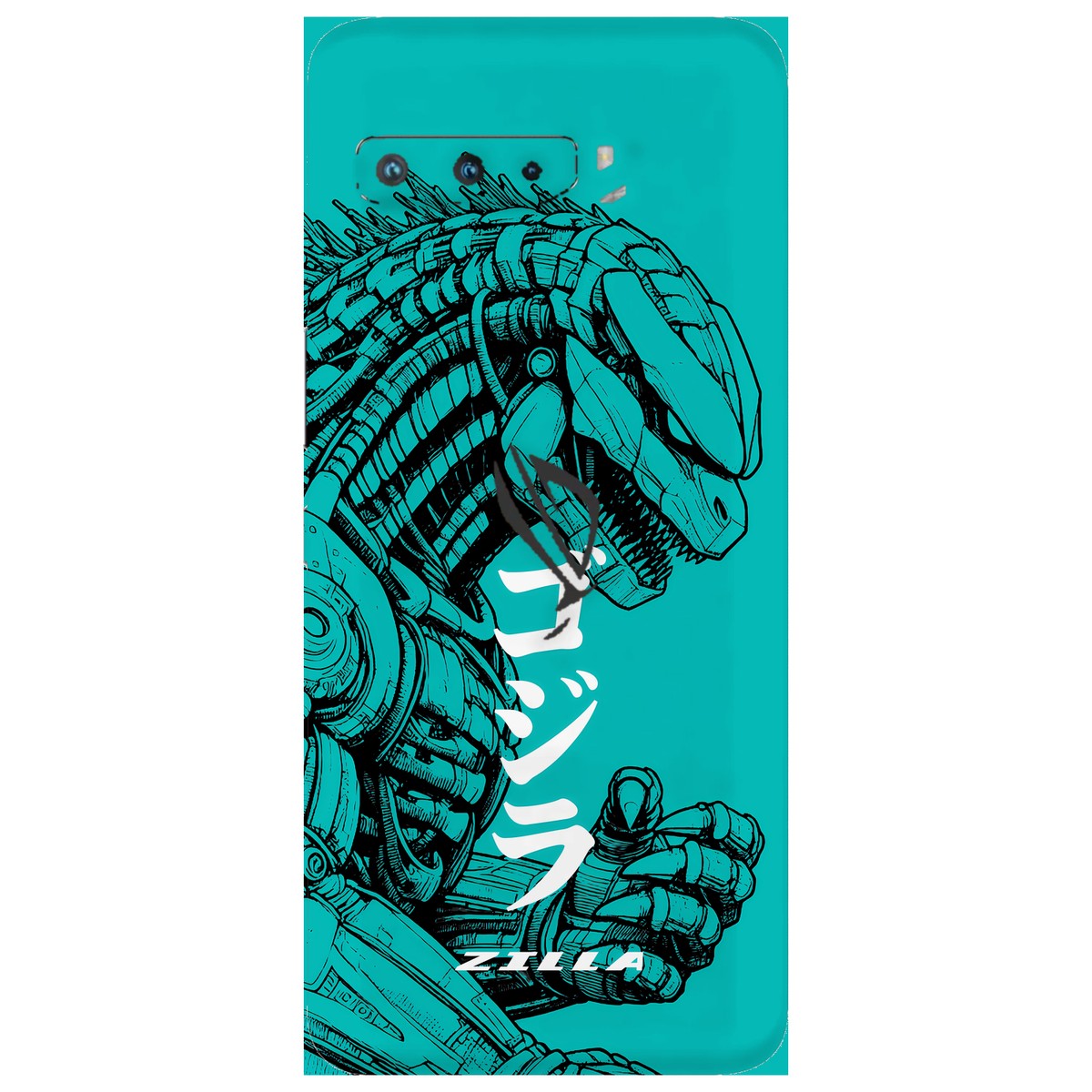 Zilla limited edition skin on Asus ROG Phone 3