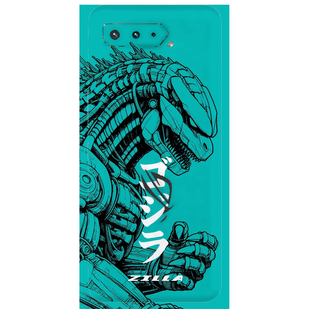 Zilla limited edition skin on Asus ROG Phone 5