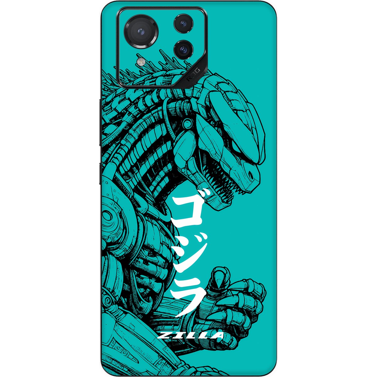 Zilla limited edition skin on Asus ROG Phone 8 Pro (5G)