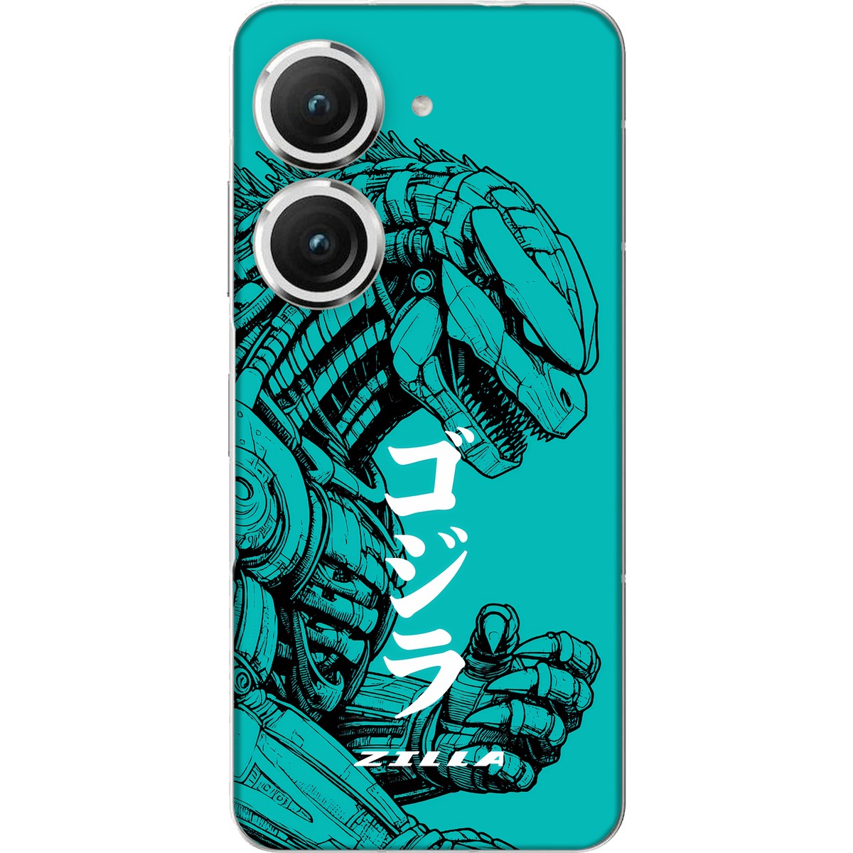 Zilla limited edition skin on Asus Zenfone 9