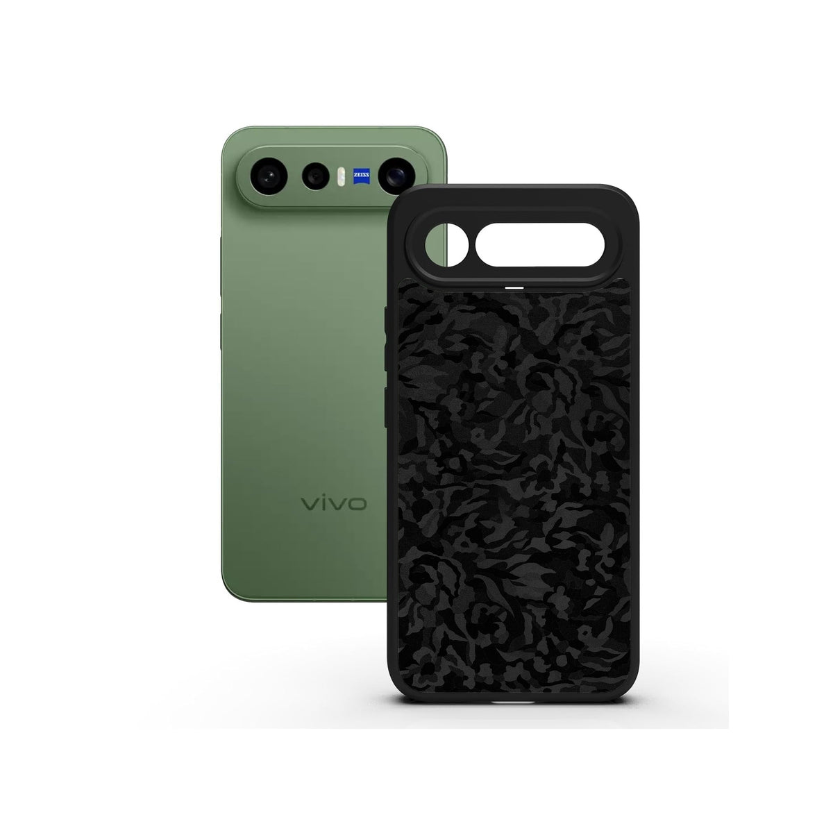Black Camo printed Doyers case, alternate view